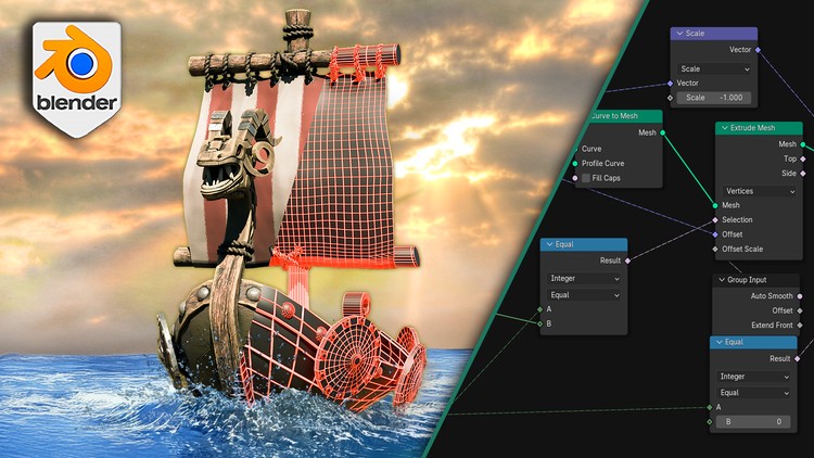 Blender Geometry Nodes Boats By 3D Tudor