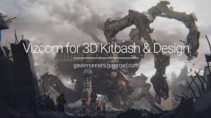 Gumroad Vizcom for 3D Kitbash Design