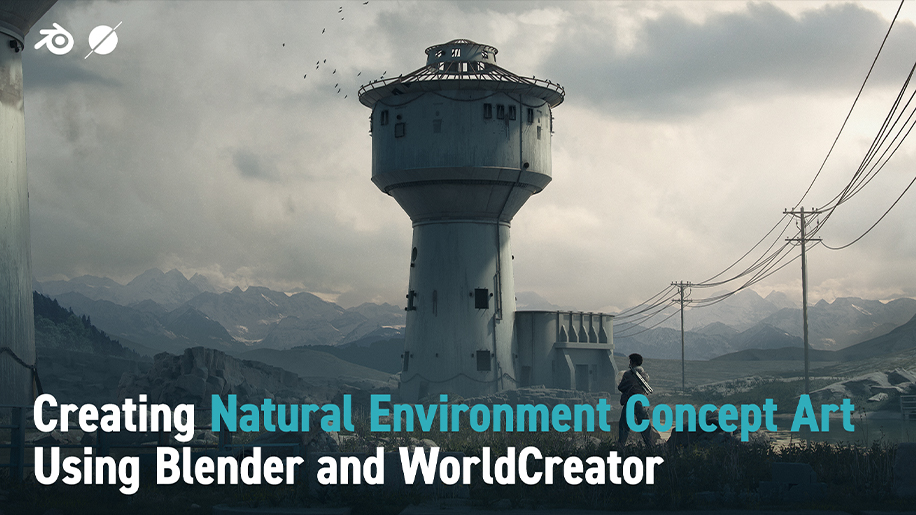 Wingfox Creating Natural Environment Concept Art Using Blender and World Creator