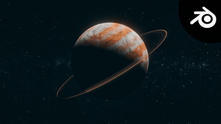 Blender Cosmos Procedural Gas Planets with Blender By Yassine Larayedh