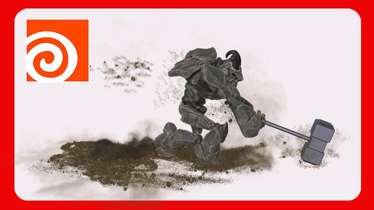 Houdini Emit dust debris from impact By Alex Tumyang